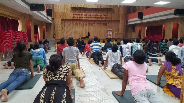 Chanakya Mandal Pariwar Yoga session
